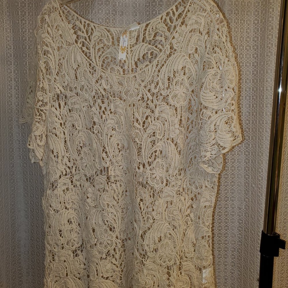 Embroidered Top Size XL